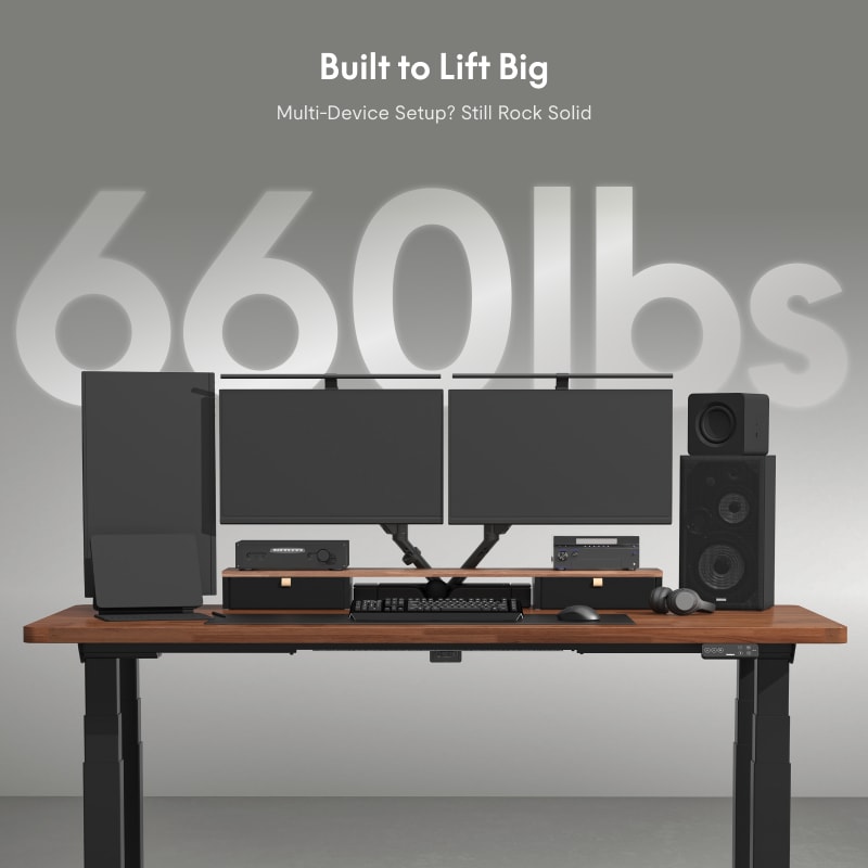 Premium 4-Leg Standing Desk E7 Plus Max|FlexiSpot Height